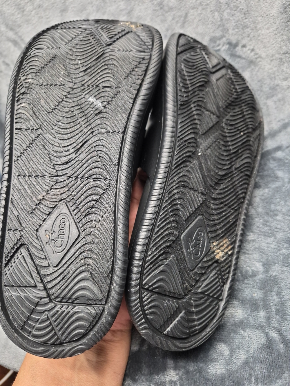 Chaco Sandals Womens Size 10 Black Chillos Double Strap Adjustable Slide Shoes - Picture 8 of 9